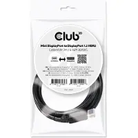 Club 3D CLUB3D MiniDisplayPort auf DisplayPort 1.2 Kabel Stecker/Stecker 2 Meter 4K60Hz, 2 m, Mini DisplayPort, DisplayPort, Männlich, Männlich, 4096 x 2160 Pixel