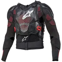 Alpinestars Bionic Tech V3 Schutzjacke Black White Red, Größe: XL