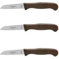 Mojawo 3 Stück BIO Küchenmesser Schälmesser Kokos Allzweckmesser Solingen