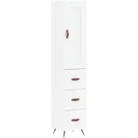 Helloshop26 - Buffet Sideboard Kommode Kleiderschrank Aufbewahrungsmöbel Organizer Küche Wohnzimmer Lounge hoch 34,5 x 34 x 180 cm 02_0032392