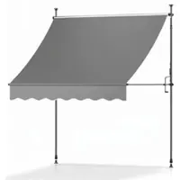 Sol Royal Klemmmarkise 4m breit ohne Bohren SolVision BM3, Anthrazit