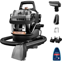 Bissell SpotClean Hydrosteam Pro, Zylinder-Dampfreiniger, 1,9 l, Schwarz, Kupfer, Transparent, Drehregler, Flexibel, 4,5 m
