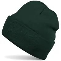 StyleBREAKER Strickmütze in Dunkelgrün | Gr.: onesize