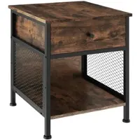 TecTake Couchtisch mit höhenverstellbaren Kunststofffüßen, 45 x 46 x 55,5 cm | Gr.: onesize