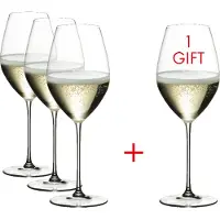 Riedel Champagner-Weingläser Veritas (4-teilig)