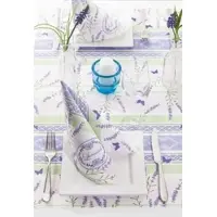 Mank Serviette Airlaid Frieda, 40 x 40 cm, 50 Stück - Lavendel Schmetterlinge