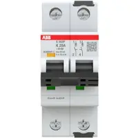 ABB S302P-K20 Sicherungsautomat K-Char., 25 kA, 20A, 2P 2CDS382001R0487 S302PK20