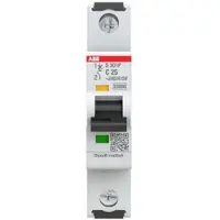 ABB S301P-C25 Sicherungsautomat C-Char., 25 kA, 25A, 1P 2CDS381001R0254