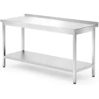 Hendi Arbeitstisch Kitchen Line mit Grundboden und Aufkantung 1600x700x850mm