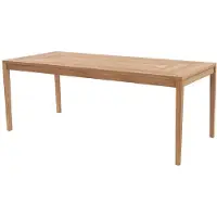 Vente-unique Garten-Esstisch - Teakholz - L 200 cm - Holzfarben hell - ALLENDE von MYLIA