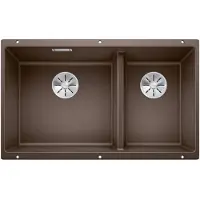 BLANCO SUBLINE 430/270-U, SILGRANIT PuraDur, cafe, Hauptbecken links, ohne Ablauffernbedienung