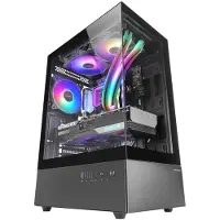 Mars Gaming MC-XO, Midi Tower, PC, Schwarz, ATX, micro ATX, Mini-ITX, Gaming, Multi