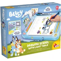 Lisciani School, gezeichnet mit hinterleuchteter Tafel Bluey