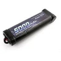 Gens ace B-5000-8.4V-NIMH-Flat-Pack-T, Akku, Schwarz