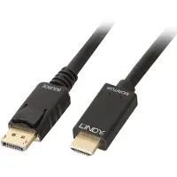 Lindy 0.5 M Displayport-hdmi-kabel