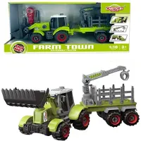 Askato Traktor mit Schaufel und Wendeanhänger