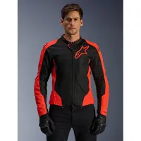 Alpinestars Viper Air V4 Motorrad Textiljacke, rot/schwarz, XL