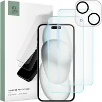 Tech-Protect Supreme Set for iPhone 15 2x Tempered Glass for Display / Tempered Glass for Camera