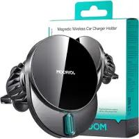 JOYROOM JR-ZS409 magnetische Halterung mit 15W Induktionsladegerät für Lüftungsschlitze im Auto - schwarz