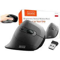 Zenwire Maus - Kabellos - Vertikale Maus - Für Computer und Laptop - Schwarz - Ergonomisch
