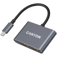 Canyon Konverter Hub DS-3 3in1 USB-C Dunkelgrau