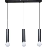 ITALUX Moderne 3-flammige Pendelleuchte Sand-Schwarz E27