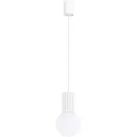 Sollux Pendelleuchte HALO 1 weiß 1xG9 8W Aluminium/Glas 120x12x12cm