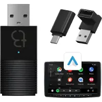 Tradebit TB NANO Wireless MINI Adapter für CarPlay / Android Auto - USB-A & Type-C Dongle, kompatibel mit 98 % Autos, ästhetisches Design