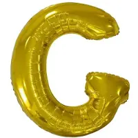 Amscan Grosser Buchstabe G Gold Folienballon N34 verpackt