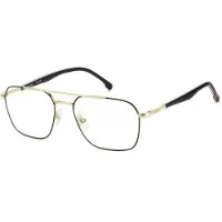 Carrera 369 Herren-Brille inkl. Gläser Vollrand Quadratisch Edelstahl-Gestell 55/18/145, schwarz