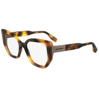 Karl Lagerfeld KL6174 Damen-Brille inkl. Gläser Vollrand Cat Eye Acetat-Gestell 53/17/145, braun