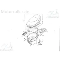 Rex Sport SMC Kontra B 50 Helmfach Stauraum 50ccm 2Takt 52830-NAF-00 Motorroller.de Staufach Handschuhfach Gepäckraum Gepäckfach Helmraum Kontra B 50 50kmh