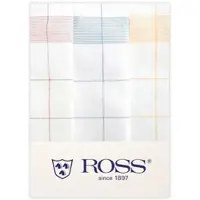 Ross 3er Pack Zwirn Halbleinen Geschirrtücher Fadenkaro 50x70 cm | rot-blau-gelb - rot;blau;gelb