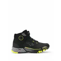 Alpinestars CR-X Drystar Motorradschuhe Black Dark Gray Yellow Fluo