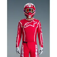 Alpinestars Fluid Apex Motocross Jersey, rot/weiß, XL
