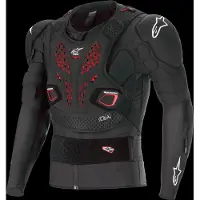 Alpinestars Bionic Pro V3 Plasma Protektorenjacke Schwarz Rot Weiß Größe L