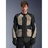 Alpinestars Andes Air Drystar Jacke Black Laurel Gray Bright Blue, Größe: XL