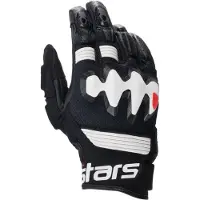 Alpinestars Halo Leather Schwarz Weiß Handschuhe Größe XL