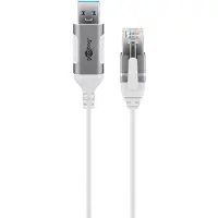 Goobay 74377 Kabel Gender Changer USB 3.0 Typ A RJ45 Weiß