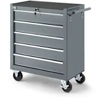 HBM Werkzeugwagen mit 5 Schubladen, 62 cm, grau