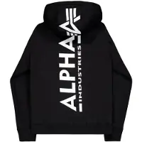 Alpha industries Hoodie "Backprint Hoodie ", Herren, Gr. 4 XL, schwarz, Obermaterial: 80% Baumwolle, 20% Polyester, regular fit, Sweatshirts Hoodie