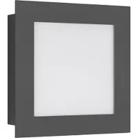 LCD LED Wandleuchte in Graphit mit Bewegungsmelder 12W 1000lm