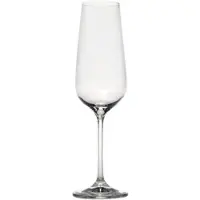 Zafferano Scaligero 6er-Set Sektgläser & Champagnergläser aus Kristallglas, elegantes Design, 19 cl Fassungsvermögen, hochwertige Luxury Line Kollektion