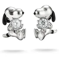Thomas Sabo H2348-691-14 Damen-Ohrringe Ohrstecker Snoopy mit weißen Zirkonia