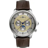 Zeppelin 8536-5 Herrenuhr Friedrichshafen Mondphase Goldfarben