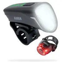 AARON LUX Pro Fahrradlicht Set - StVZO zugelassen - Front- und Rücklicht