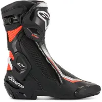 Alpinestars SMX Plus V2 Stiefel Black White Red Fluo