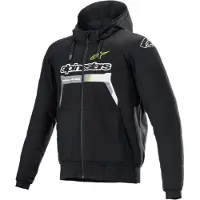 Alpinestars Chrome Ignition Hoodie schwarz/fluo gelb L Herrenschwarz/fluo gelbL - Motorradbekleidung - Herren Motorradbekleidung