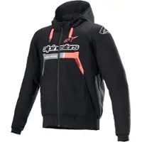 Alpinestars Chrome Ignition Schwarz Rot Fluo Jacke Größe XL