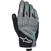Alpinestars Stella Moblast Wasserdicht Handschuhe Fur Gray Black Pink Fluo, Größe: XXL
